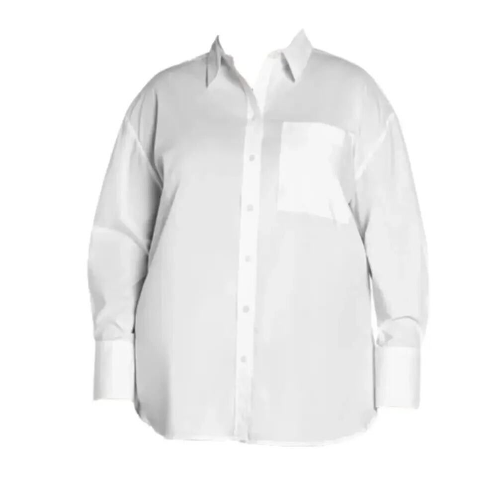 Banana Republic Women's Shirt Button Front Pocket White Size XXL NWT